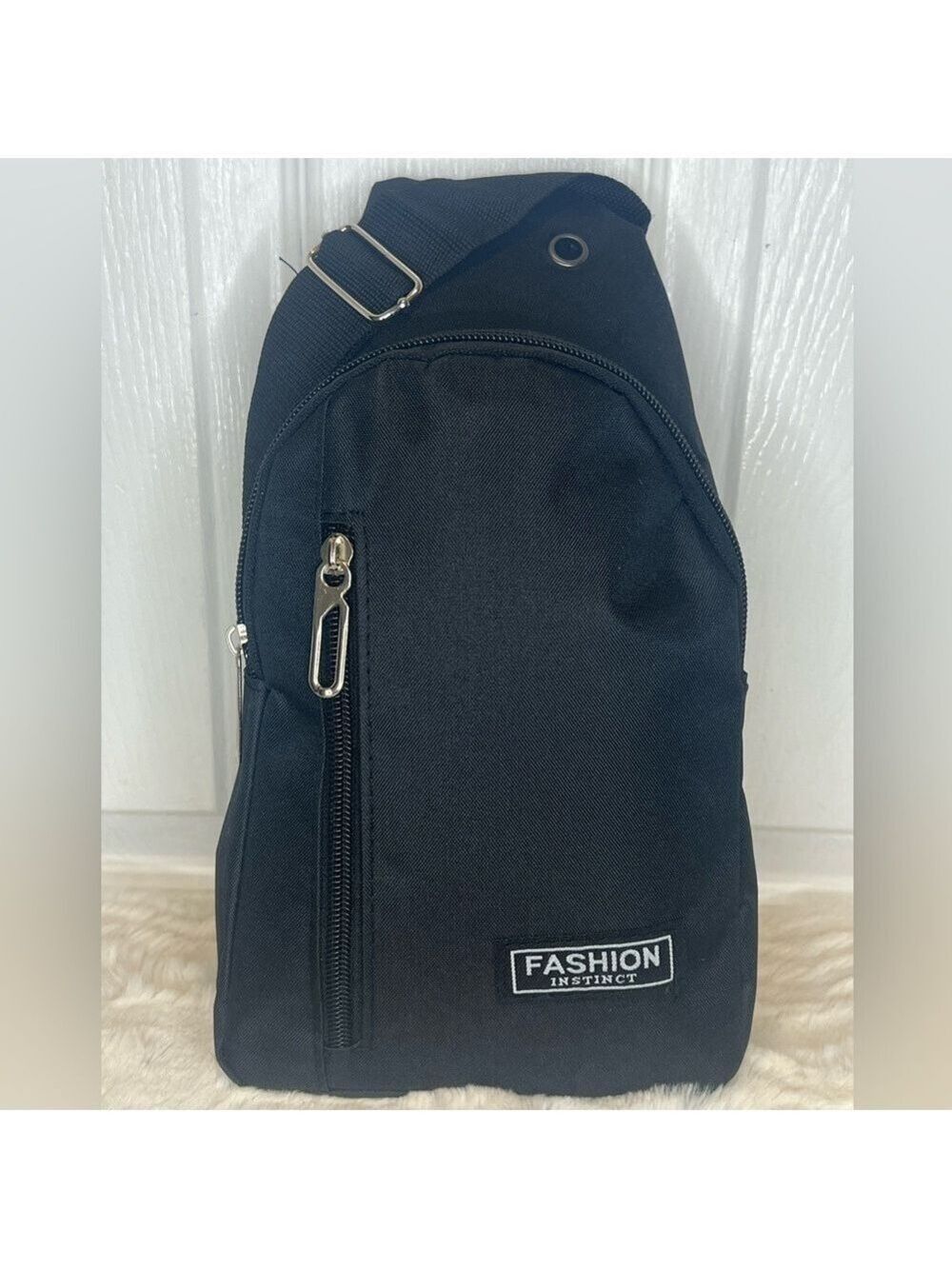 FASHION INSTINCT BLACK MESSENGER SLING BAG 2